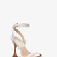 Bianca Crocodile Embossed Leather Sandal