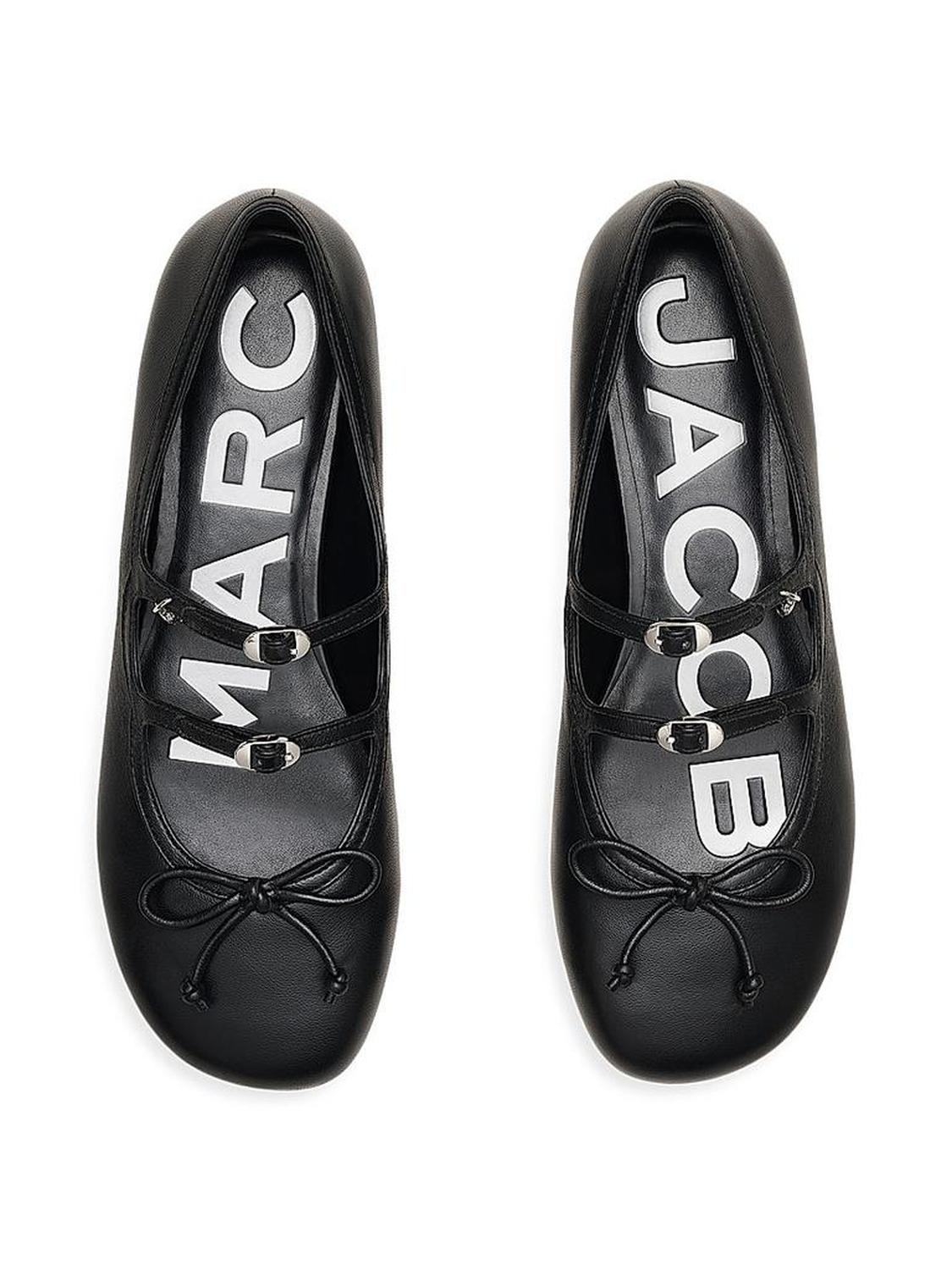 The Kiki Bow-Detail Leather Ballerina Flats