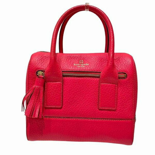Leather Handbag Shoulder Bag (Pre-Owned)