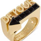 Gold-Tone Jet Cubic Zirconia Detour Statement Ring