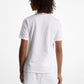 Sequined Logo Cotton T-Shirt