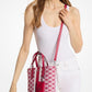 Vincent Small Logo Jacquard Tote Bag with Card Case