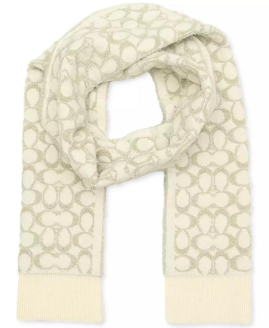 Women's Signature C Metallic Muffler Scarf