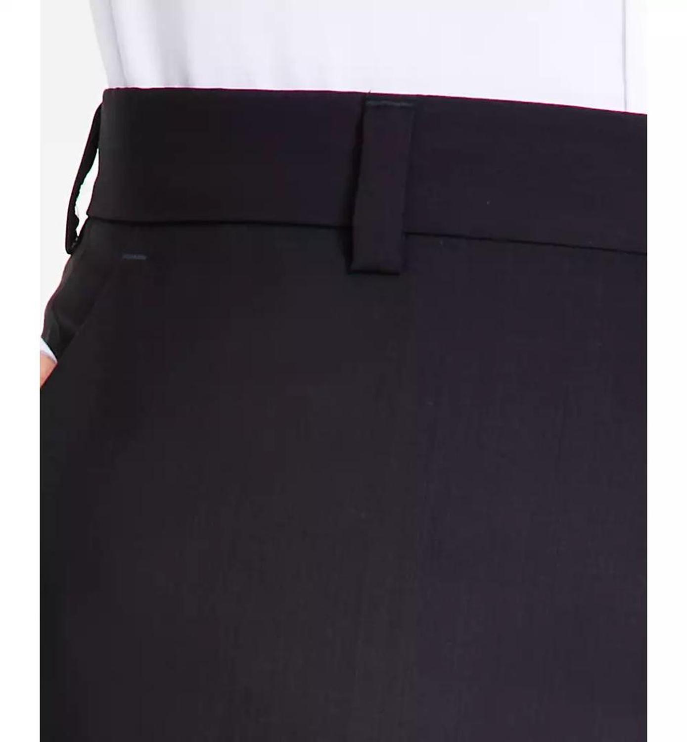 by Hugo Boss Men's Modern-Fit Wool Black Suit Pants