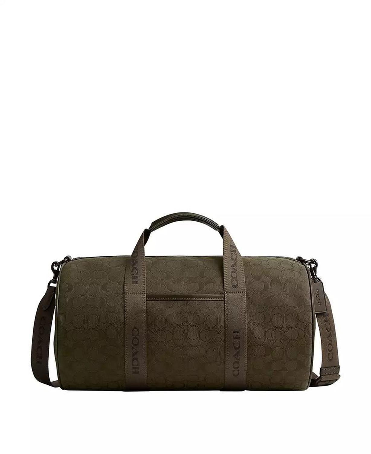 Men's Theo Signature Jacquard Duffle Bag
