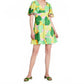 Cucumber Floral Swing Dress In Multi
