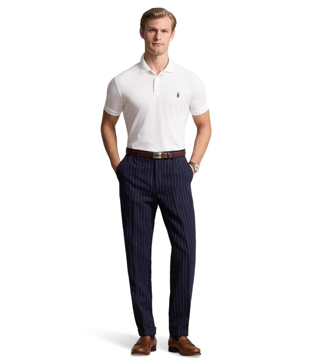 Classic Fit Stretch Mesh Polo Shirt