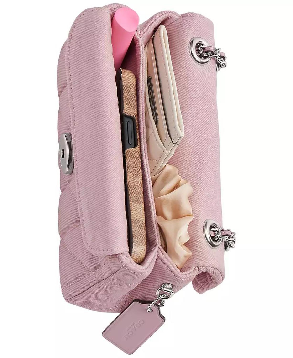 Tabby 20 Quilted Denim Shoulder Bag