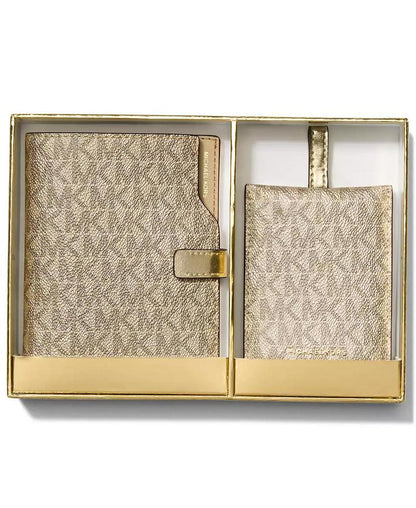 Michael Kors Jet Set Passport Wallet with Luggage Tag