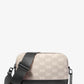 Bryant Medium Two-Tone Logo Jacquard and Leather Camera Crossbody Bag
