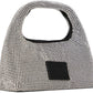 Silver 'The Rhinestone Mini Sack' Tote