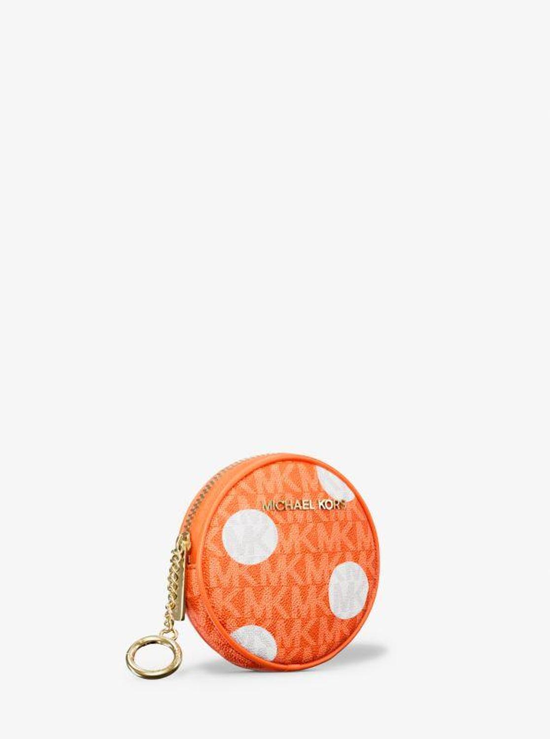 Jet Set Small Polka Dot Signature Logo Coin Pouch
