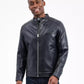Men's Faux Leather Moto Jacket