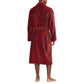 Microfiber Plush Long Sleeve Shawl Collar Robe