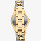 Lennox Pavé Gold-Tone Curb-Link Watch