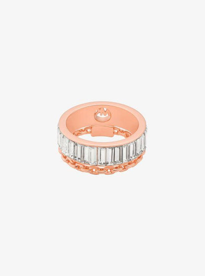Cubic Zirconia Double Layered Ring