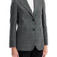 Max Mara Studio 'david' Prince Of Wales Wool Blazer