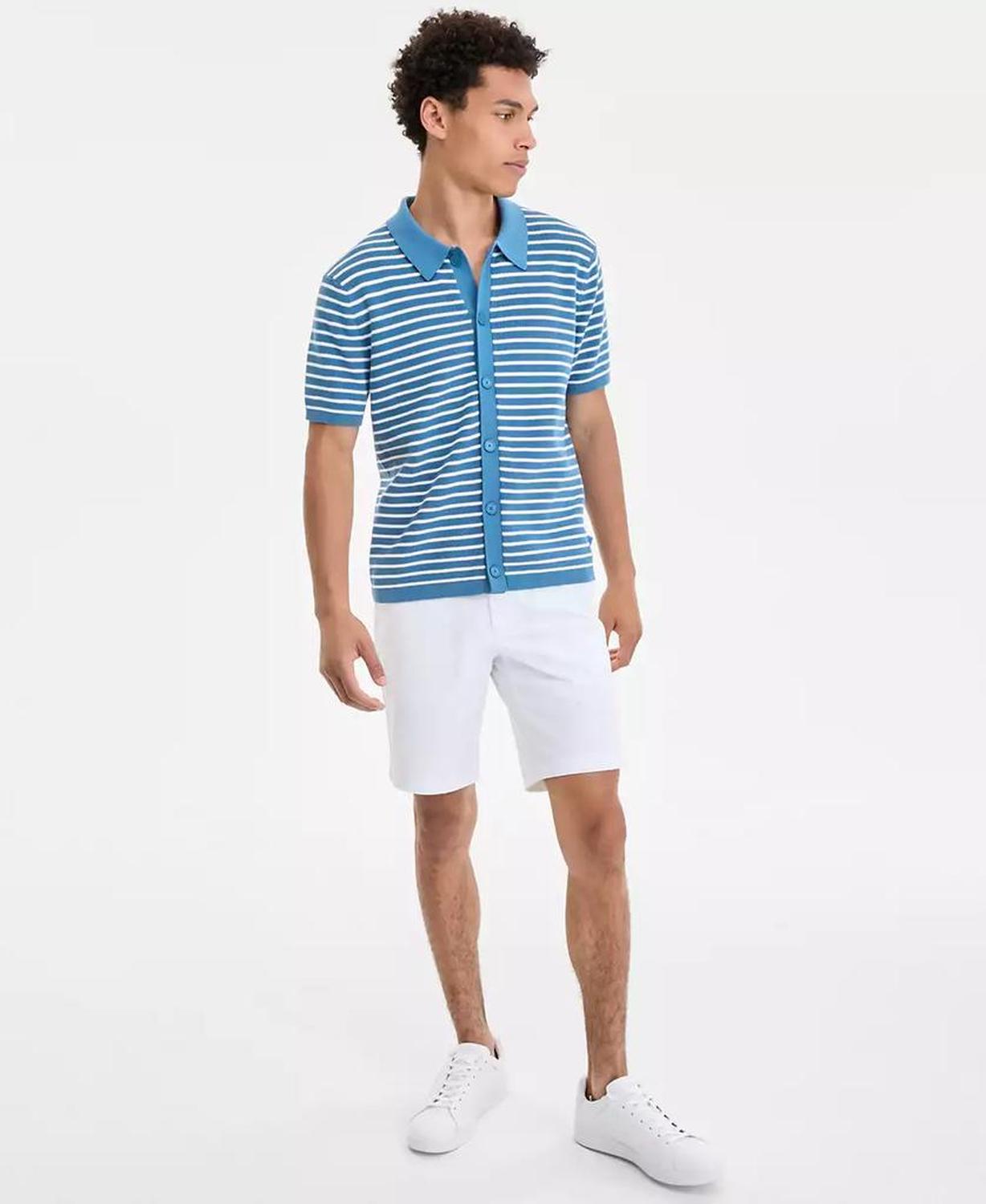 Men's Textured Stripe Shirt