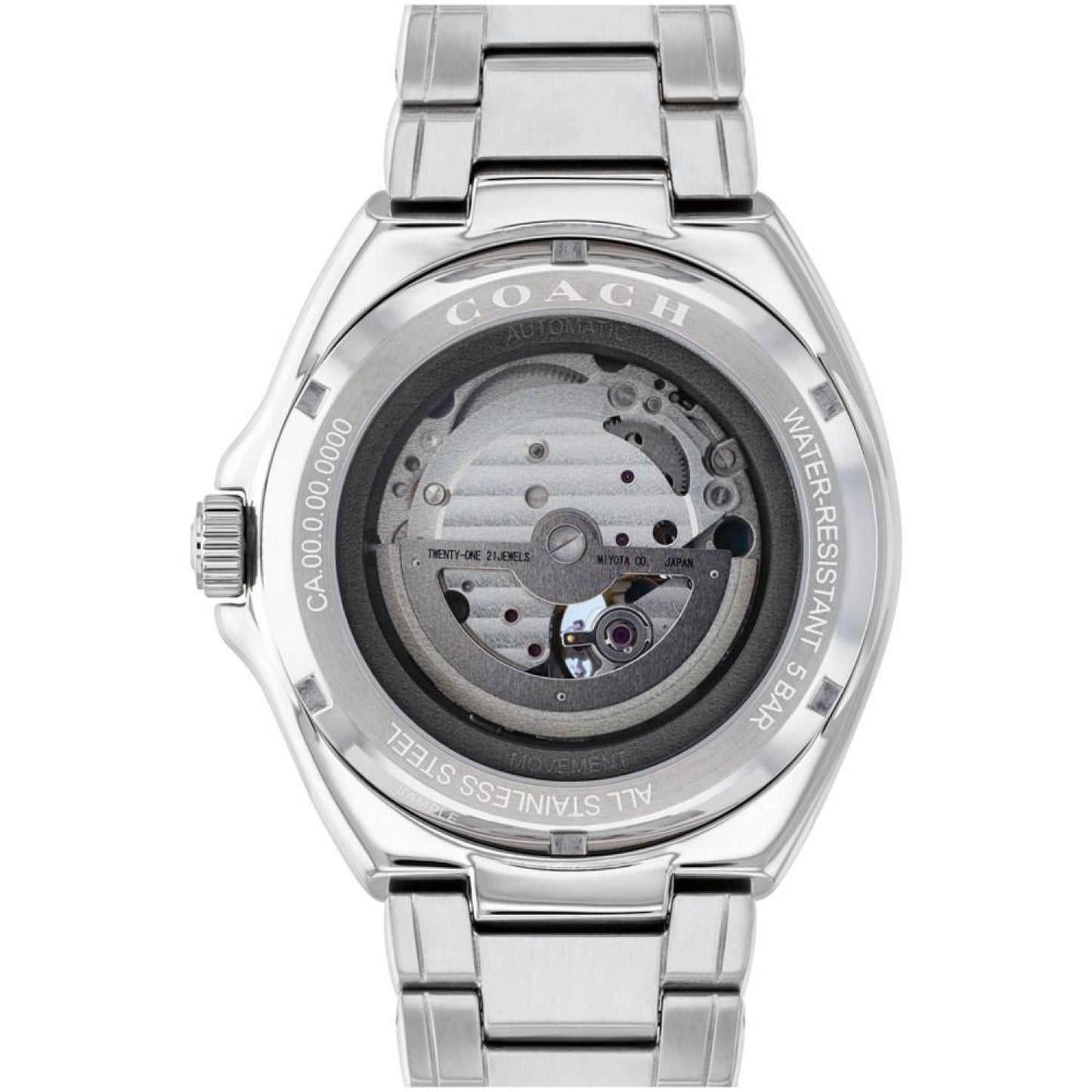 Men's Automatic Jackson Silver-Tone Stainless Steel Watch 45mm