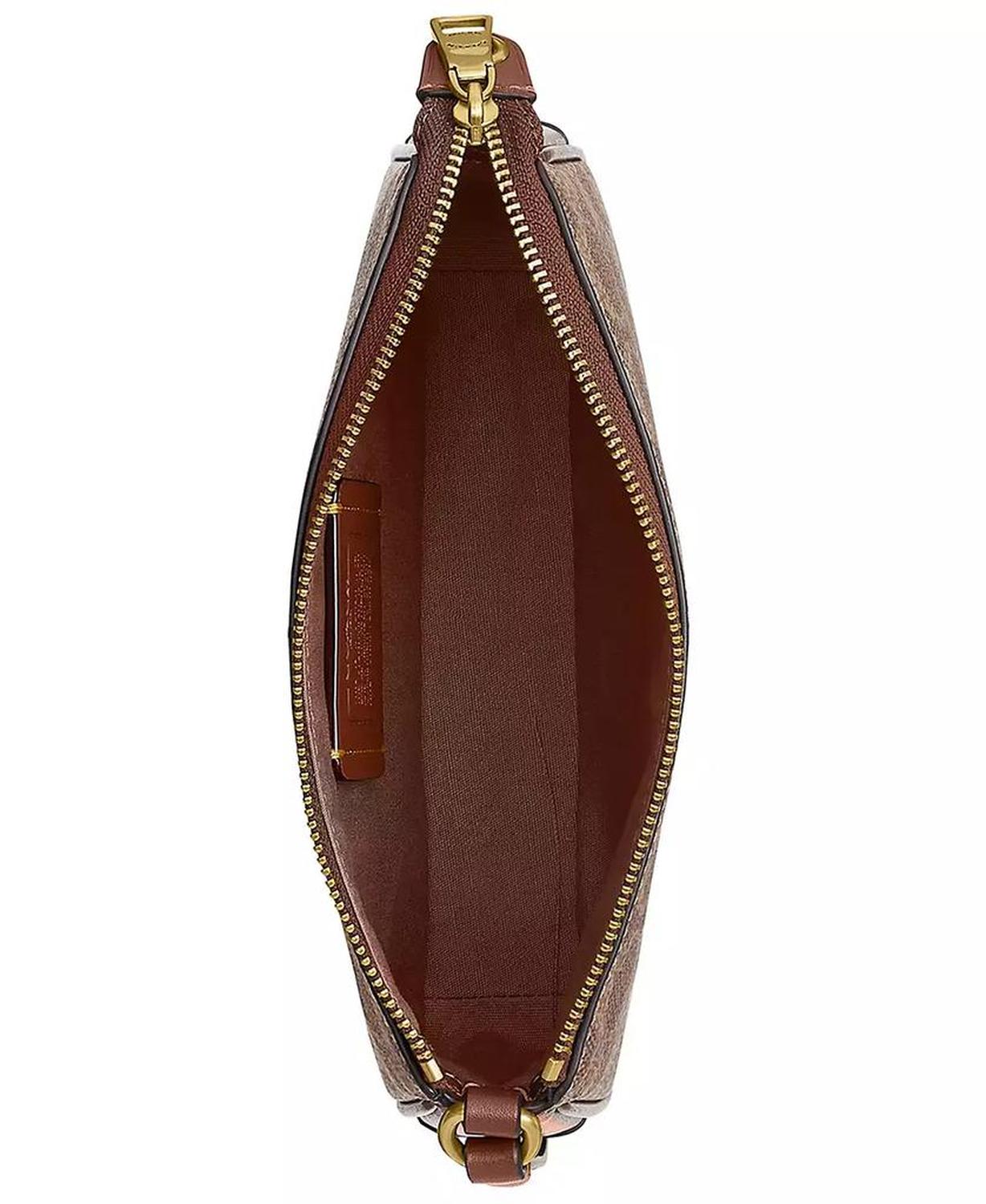 Plaza Mini Signature Canvas Shoulder Bag 18