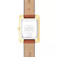 Women's Mara Saddle Leather Strap Watch, 19 x 26mm