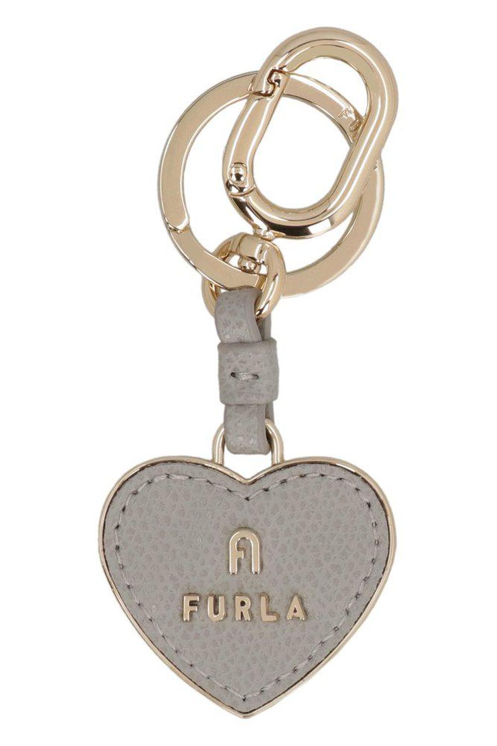 Furla Camelia Logo Lettering Keyring