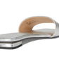 Sculpted C Metallic Leather Flat Sandals