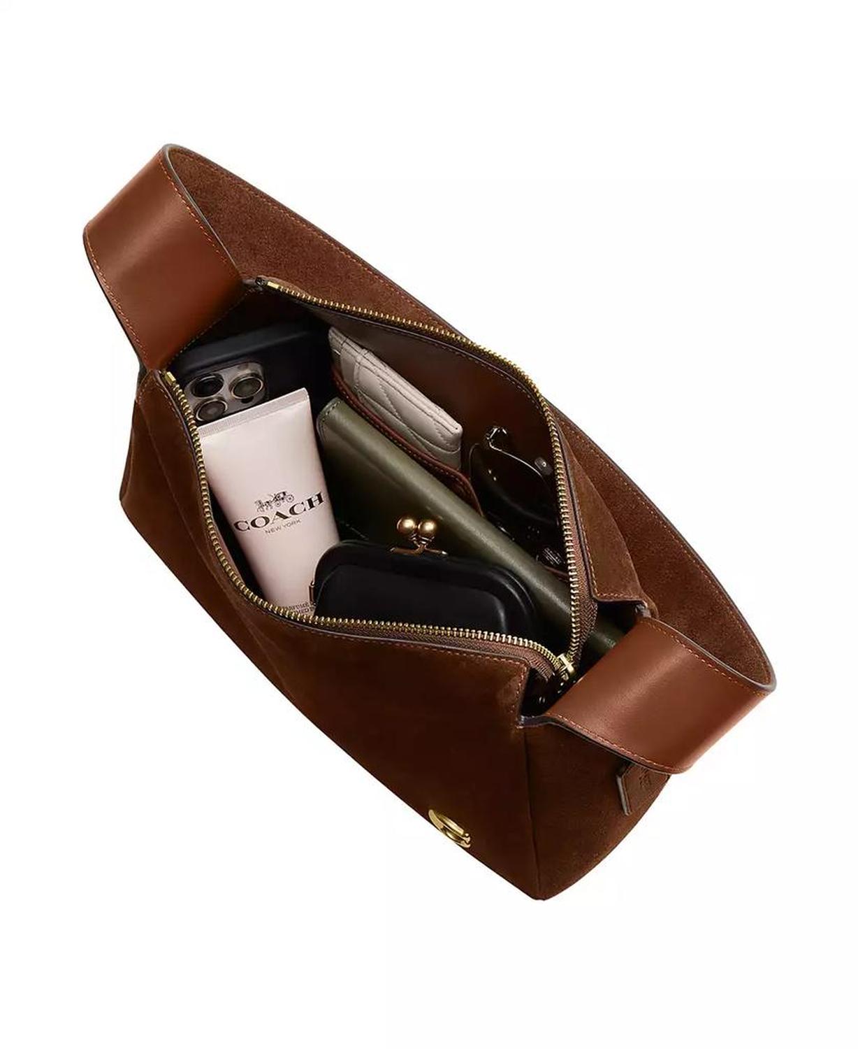 Lola Small Suede Shoulder Bag