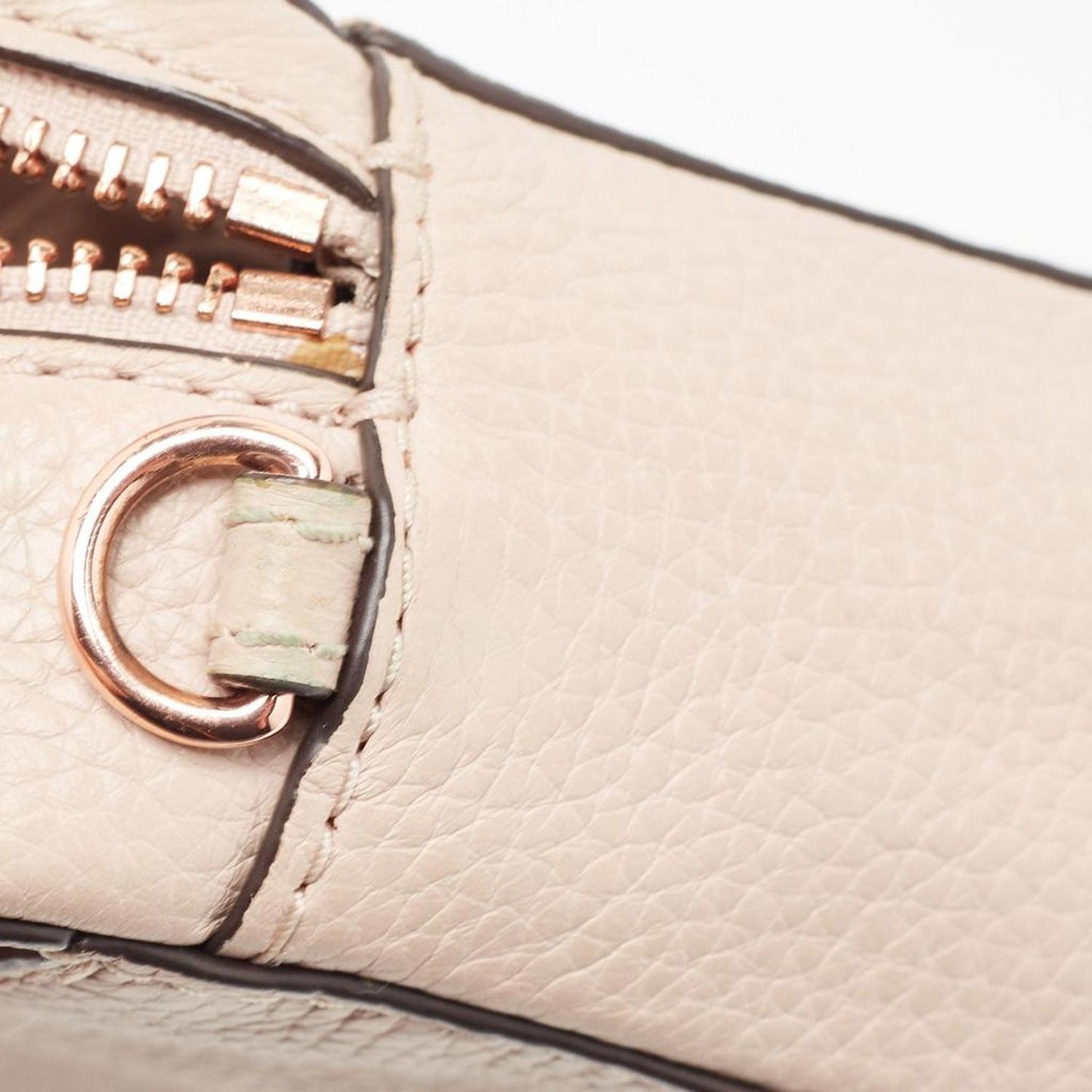Michael Kors Cream/pink Leather Mini Mott Crossbody Bag
