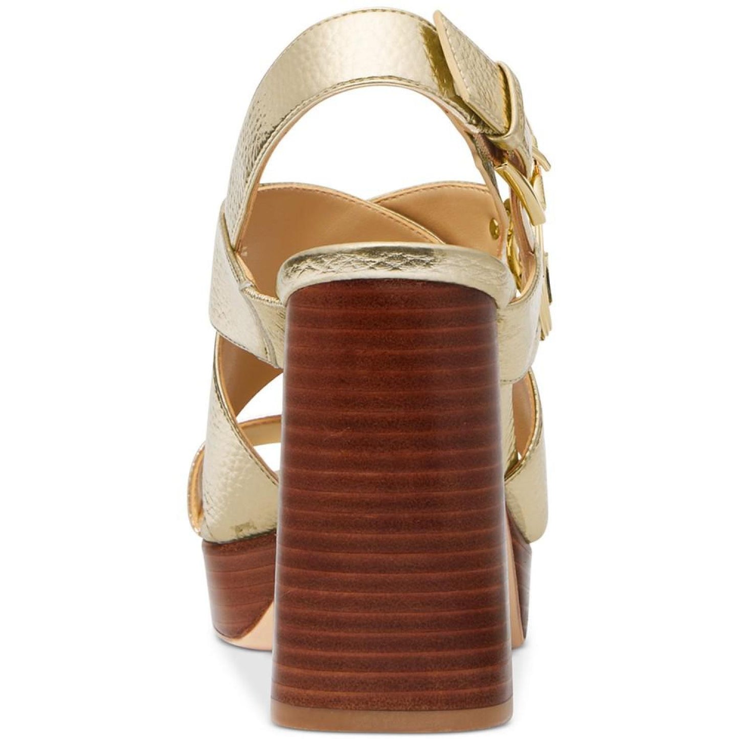 Vera Logo Charm High Heel Platform Sandals