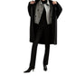 Facella Double Breasted Plaid Jacket In White/black
