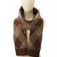 Argyle Knit Stretch-Fit Muffler