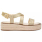 MICHAEL Lynn Leather Buckled Espadrille Sandals