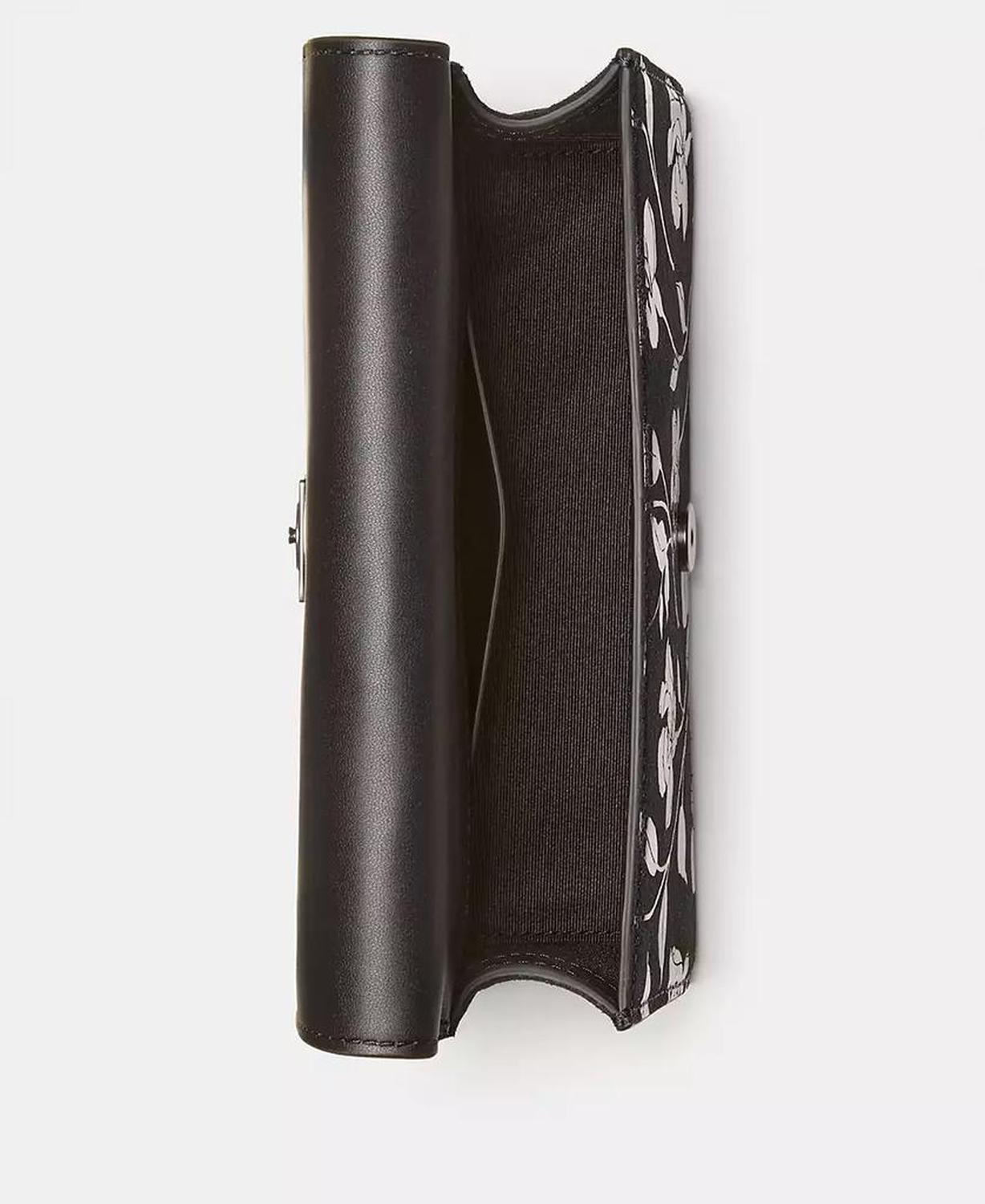 Deco Uptown Blooms Printed Suede Mini Crossbody Bag