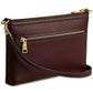 Refined Pebble Leather Legacy Zip Top Smal Crossbody