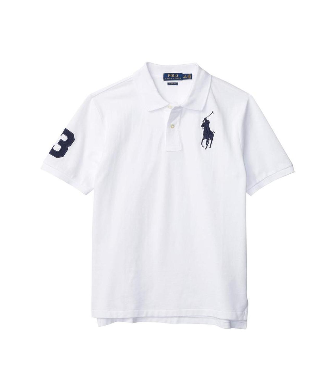 Big Pony Cotton Mesh Polo Shirt (Big Kids)