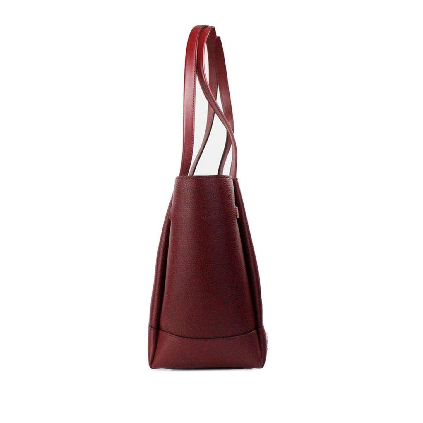 Michael Kors Reed Large  Cherry Leather Belted Tote Shoulder Bag Women's Purse