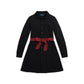 Plaid-Sash Knit Oxford Dress (Big Kids)