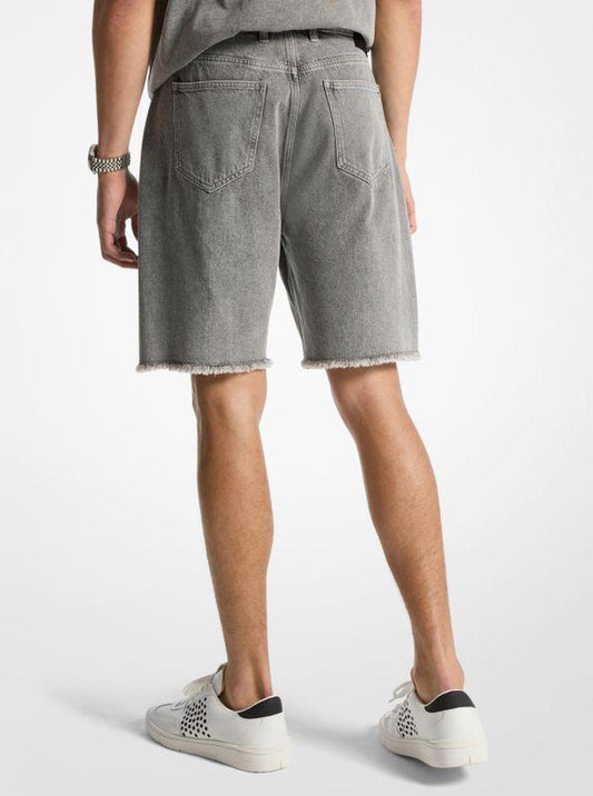 Frayed Denim Shorts