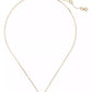 Gold-Tone Cubic Zirconia Pendant Necklace, 16" + 3" extender
