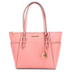 Michael Kors Charlotte Tea Rose Signature PVC TZ Shoulder Tote Handbag Women's Purse
