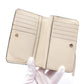 Snap Shot Bi-Fold Wallet Leather Beige