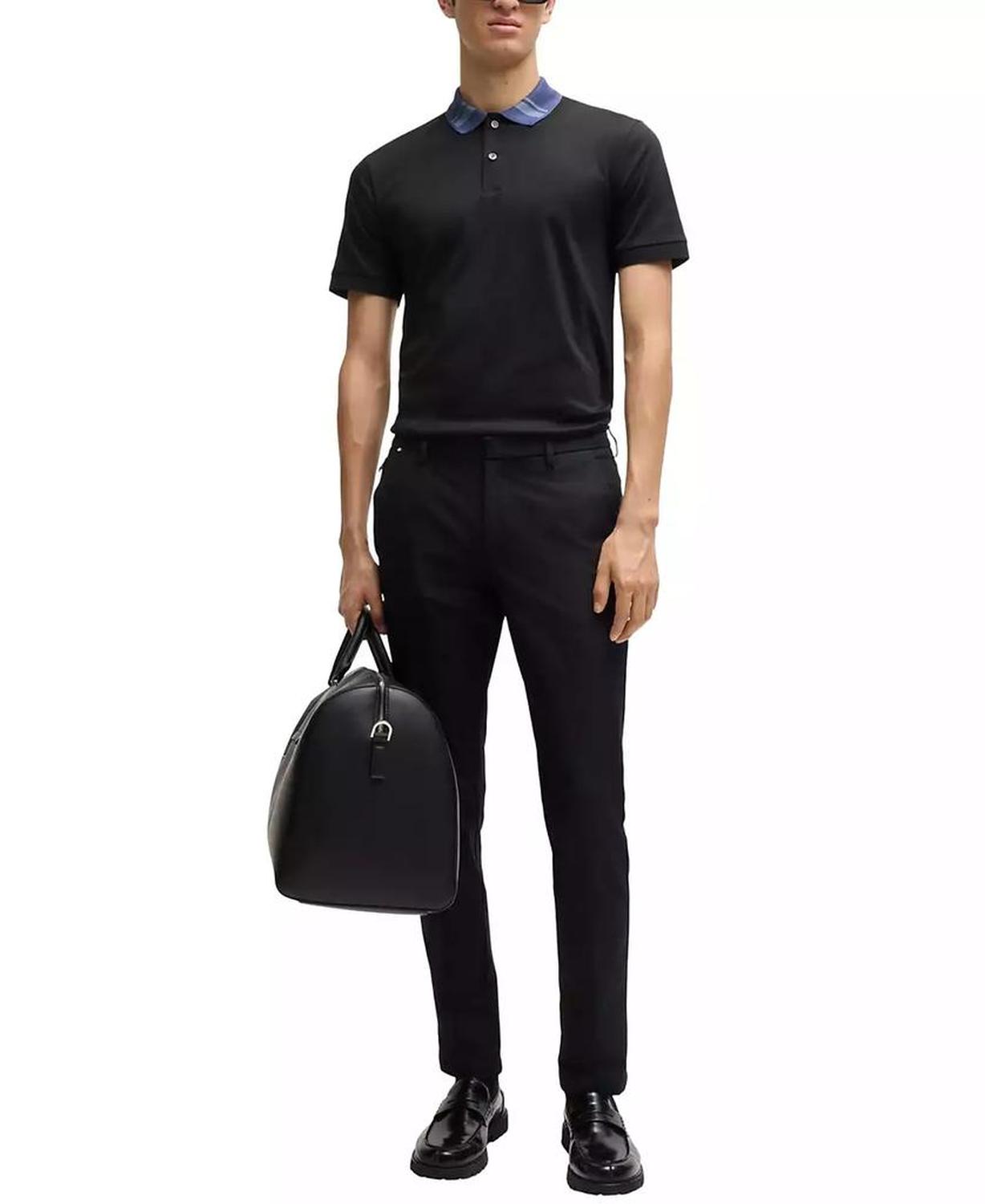 Men’s Mercerized-Cotton Slim-Fit Polo