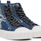 Blue 'The Rip And Repair' Denim High Top Sneakers