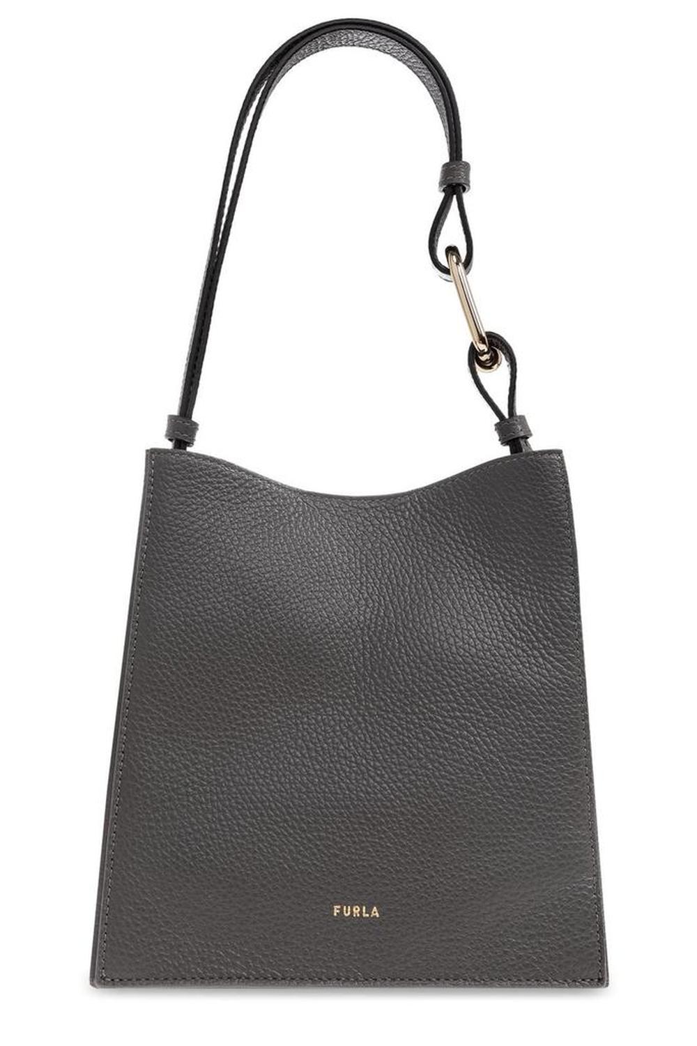 Furla Nuvola Logo Printed Mini Bucket Bag