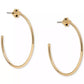 Spade Flower Medium Hoop Earrings, 1.63"