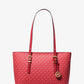 Quinn Medium Signature Logo and Leather Tote Bag