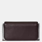 Ava Pebbled Leather Flap Chain Wallet