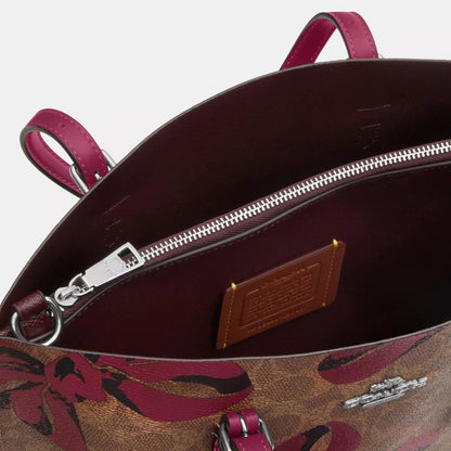Mollie Tote Bag 25 In Signature Canvas With Bow Print