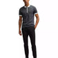 Men’s Striped Trim Polo